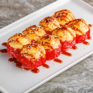Запеченный Тануки Сяке, Тануки Эби, доставка, роллы в Симферополе